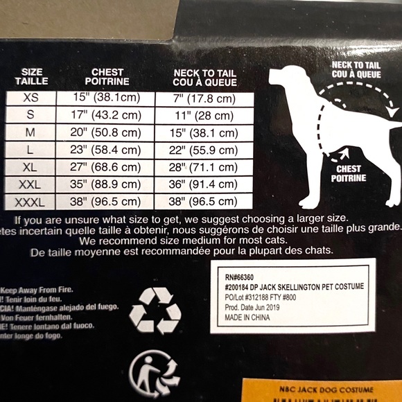 Disney Costume S Dog Jack Skellington - Picture 9 of 10